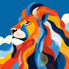Lion - A large feline with a flowing mane -# Create