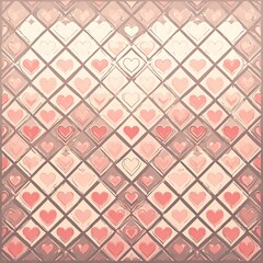 Romantic heart pattern
