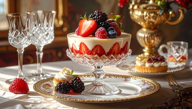 Gourmet dessert shite cake.