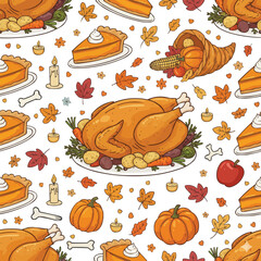 Thanksgiving Turkey Illustration