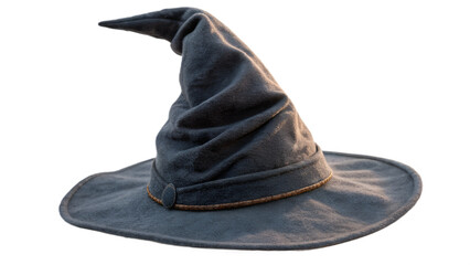 halloween witch hat, Plush 3D witch hat illustration isolated on transparent background PNG