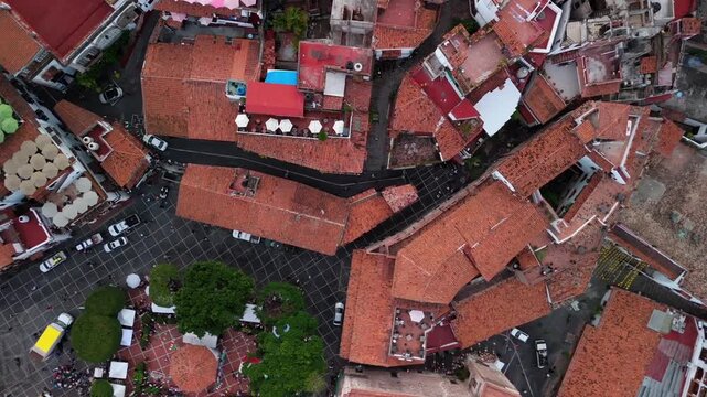 Vuelo de dron sobre Taxco, Guerrero. M&eacute;xico