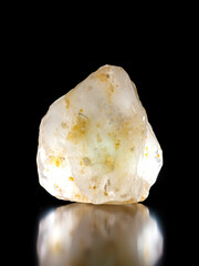 crystalline Perovskite stone on dark background