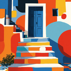 Steps - A series of platforms leading to a doorway