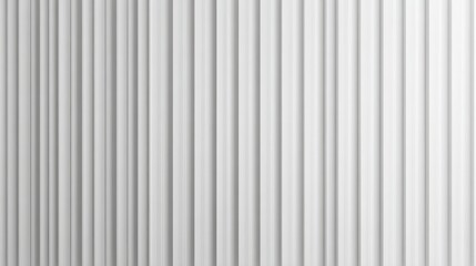 Obraz premium White vertical lines creating a minimalist corrugated pattern and abstract texture, forming a geometric rhythm with shadows and light