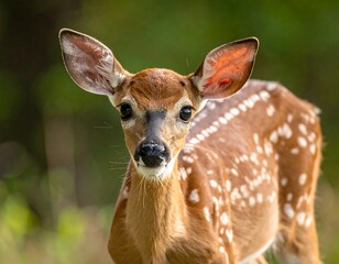Close-up fawn portrait