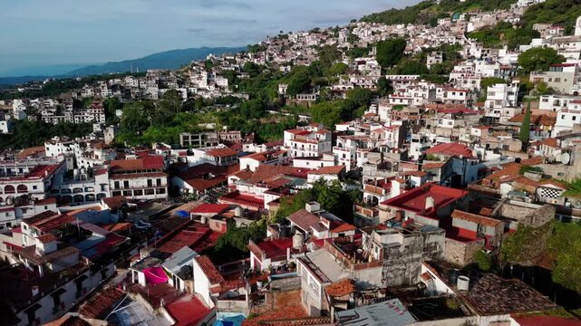 Vuelo de dron sobre Taxco, Guerrero. M&eacute;xico