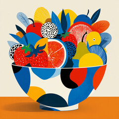 Fruit - A collection of edible produce in a bowl