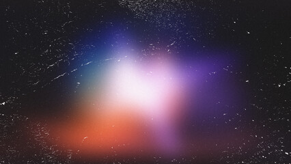 Blurry Lens Flare Glare Shine Grunge Scratches and Dust Film Noise Grain Overlay Effect Vintage Retro Abstract Bokeh and Light Leaks with Retro Defocused Blur. Screen Overlay Mode for Photo edit