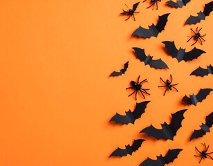 Halloween themed flat lay
