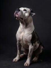 Studio portrait of an athletic Jack Russell Terrier shown in a full body view, isolated on a white background. Happy and energetic pet dog with a friendly expression, suitable for concepts of training