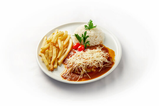 Prato executivo - Parmegiana com fritas - Powered by Adobe