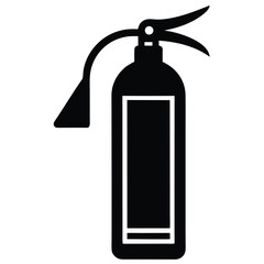 fire extinguisher vector icon on white background