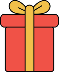 Gift Box with Ribbon Festive Present