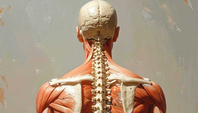 Anatomical model of the back
