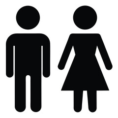 restroom sign  boys girls   vector icon on white b © Tanusree