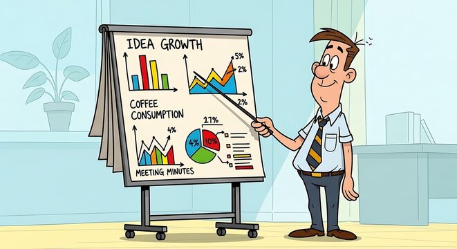 Business data presentation. - Powered by Adobe