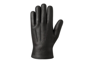 Obraz premium Black leather glove showing fashion accessory elegance