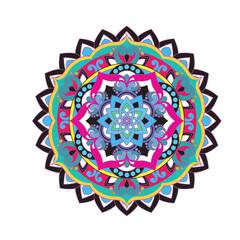colorful mandala design in illustrator