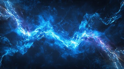 Electric neon design showcasing abstract lightning storm artwork high resolution picture
