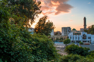 Obraz premium algeria, village, mediterranean sea, africa, north africa, algiers, aerial africa, algeria village, algerian, african village, algeria tourism, aerial, arab, road, arabic, jijel, morning, african.