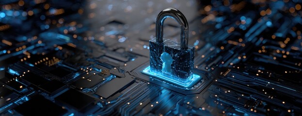 Digital security lock on circuit board