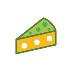 cheese on white background