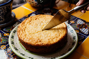 Postre Pay de elote 