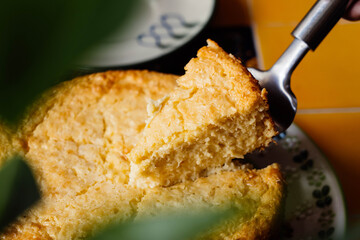 Postre Pay de elote 