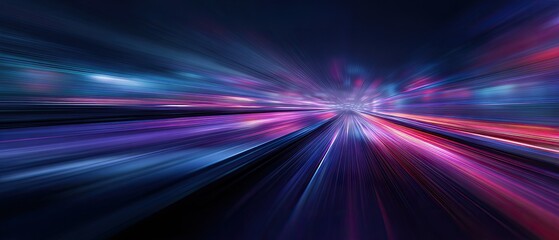 Abstract vibrant night speed
