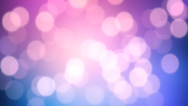 Abstract festive background of soft bokeh lights in a gradient color scheme