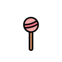 lollipop isolated on white background