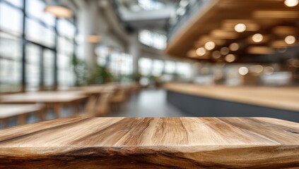 Blurred interior of a modern cafe