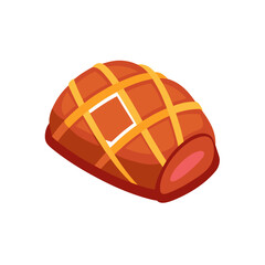Fototapeta premium beef wellington vector dome wrap lattice sear 