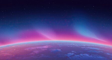 Obraz premium A vibrant view of Earth's aurora