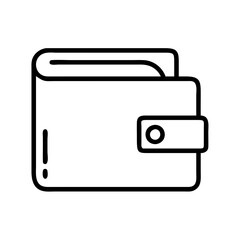 Wallet icon vector illustration for personal finance money saving and business investment concept