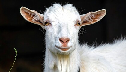 Fototapeta premium Close-up of a white goat
