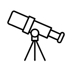 Explore the universe with a telescope vector image for astronomy stargazing and space exploration