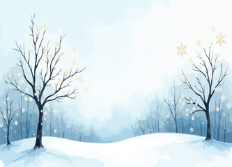 Dreamy watercolor backdrop in soft blue and silver hues