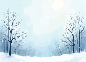 Delicate hand-drawn watercolor with floral wedding design