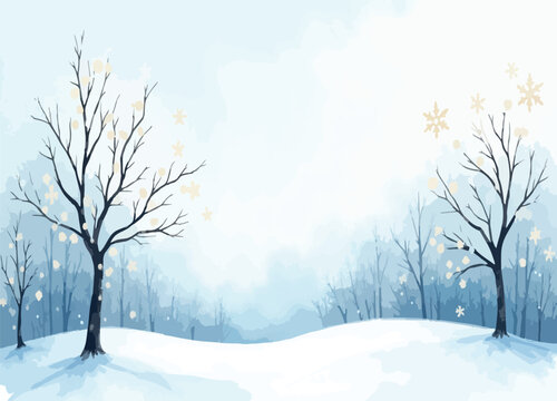 Dreamy watercolor backdrop in soft blue and silver hues