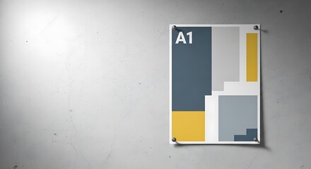 A1 Poster on Wall.