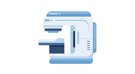 Modern Mammography Machine: Medical Imaging Technology for Breast Cancer Screening.