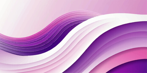 Abstract digital art with flowing purple and pink curves, a smooth vector background for creative design wallpaper