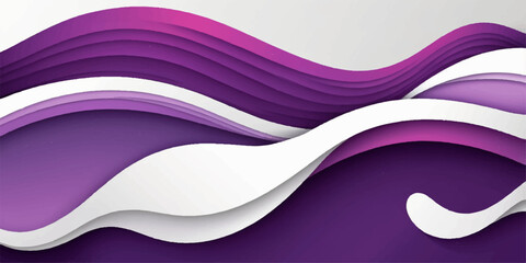 Abstract purple and pink wave pattern vector design illustration for a web banner or wallpaper decoration