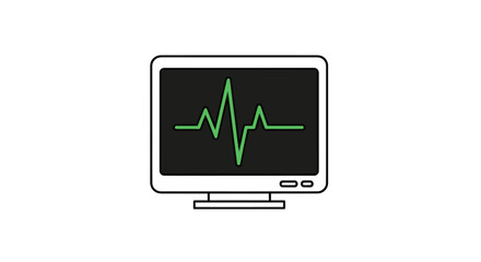 Heart Rate Monitor Displaying Vital Signs.