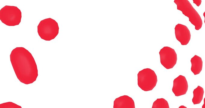 Pontos de difus&atilde;o em vermelho-coral evoluindo sobre fundo branco. Est&eacute;tica de rea&ccedil;&atilde;o-difus&atilde;o com amplo espa&ccedil;o para texto