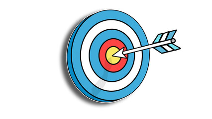 target with arrow 3d illustration 