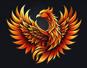 Obraz premium Fiery Phoenix design