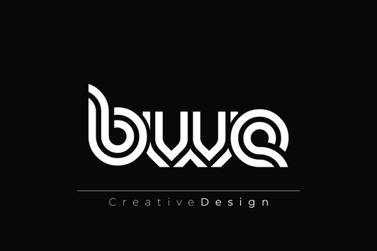 BWE Creative Unique Modern Letter Logo Design. Elegant Monogram Logo Design with Decorative Elements and Typography